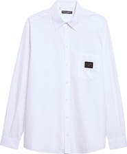 Dolce&Gabbana Logo Plaque Button-Up Shirt