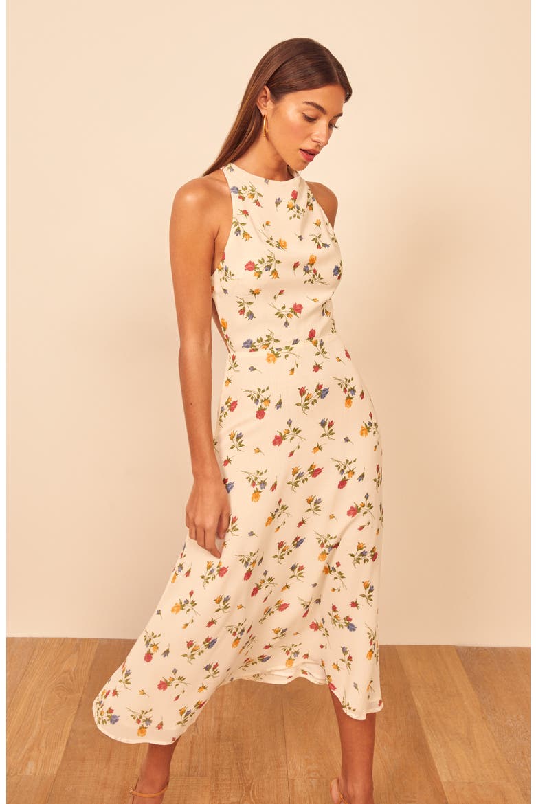 Harleen Floral Print Midi Dress, Alternate, color, NOEMI