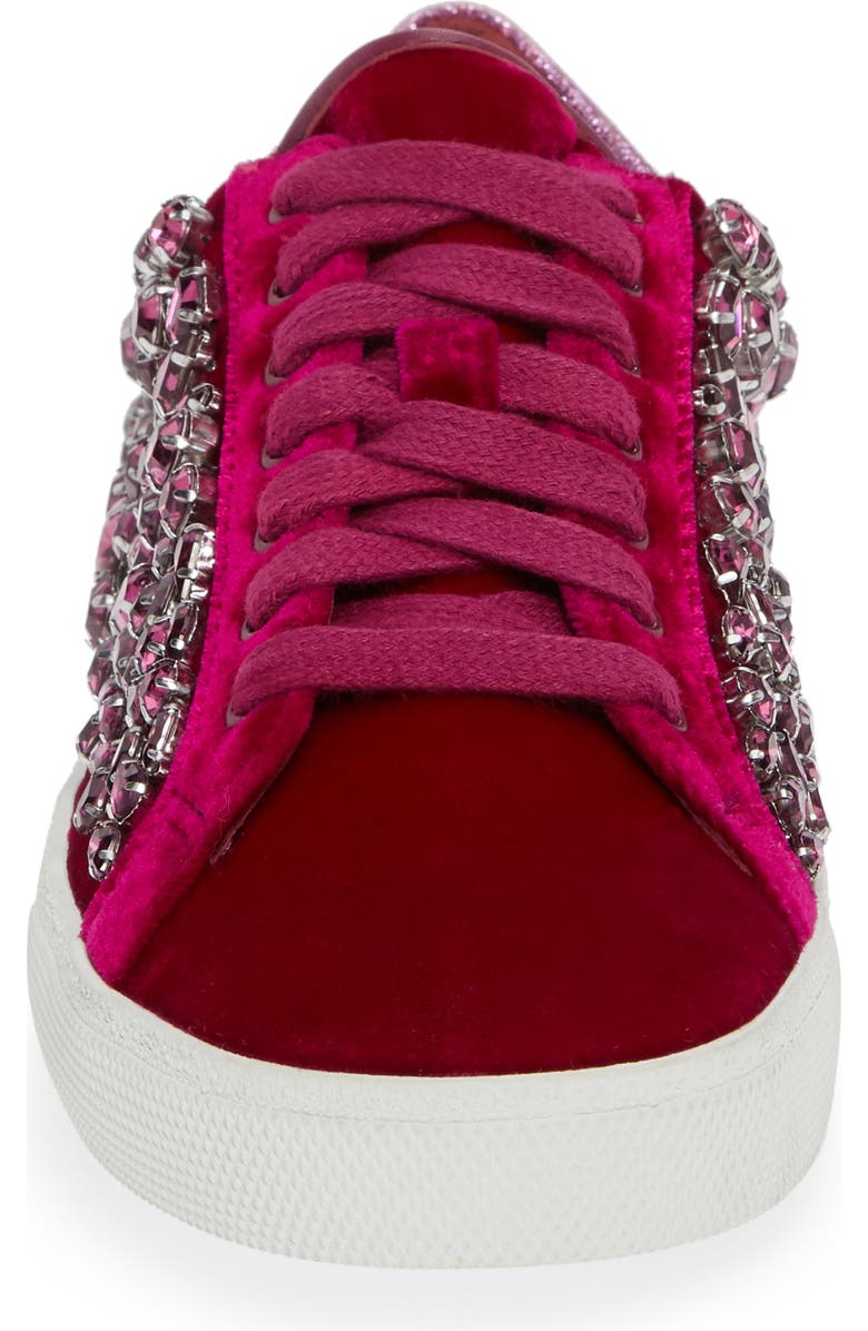 Alice + Olivia Cammen Embellished Sneaker, Alternate, color,