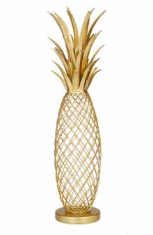VIVIAN LUNE HOME Goldtone Metal Pineapple Fruit Sculpture