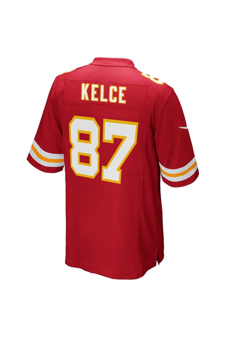 Youth Nike Travis Kelce Red Kansas City Chiefs Team Color Game Jersey, Alternate, color, RED