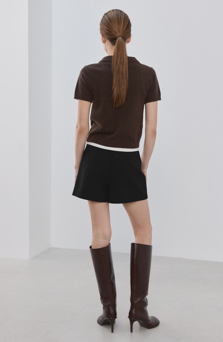 MANGO Candela 2 Skort, Alternate, color, Black