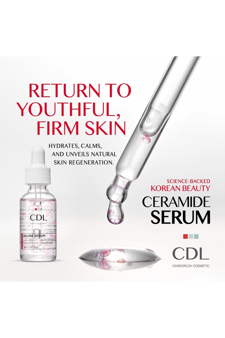 Moisturizing Facial Serum Ceramide Dragons Blood Pink Capsule 1.7 oz, Alternate, color, None
