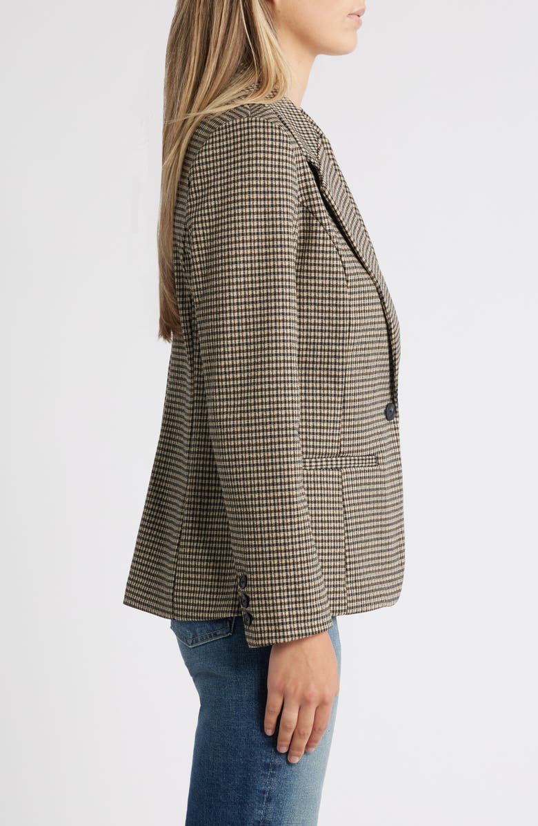 Liverpool Los Angeles Check Fitted Knit Blazer, Alternate, color, 