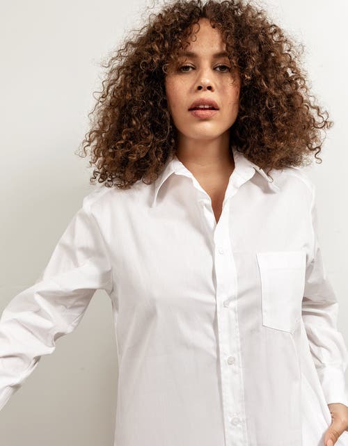 Baacal Long Cotton Shirtdress In White