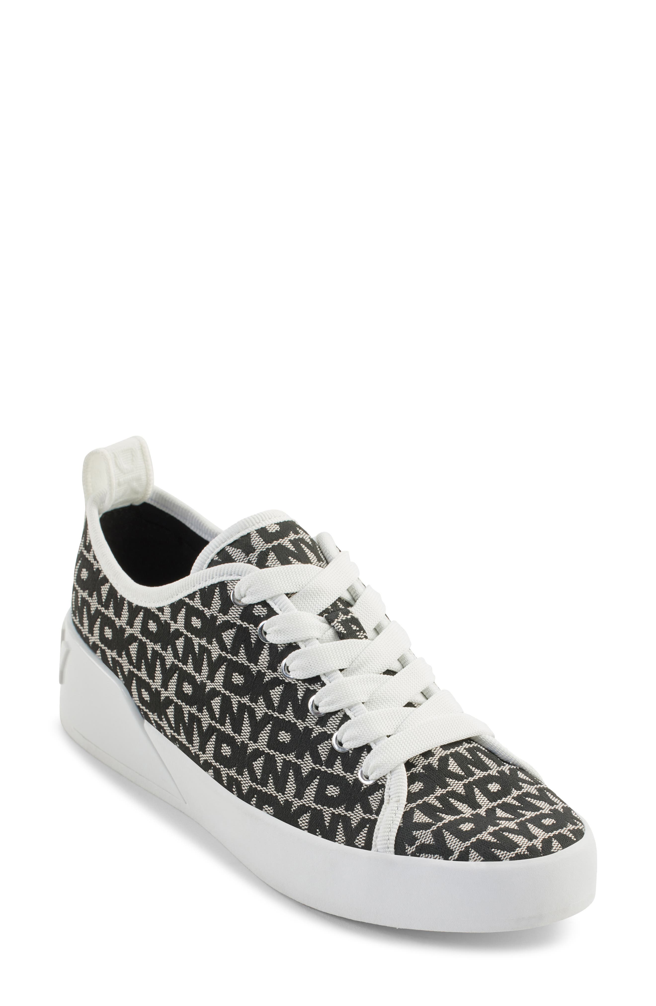 DKNY Mar Sneaker, Main, color, White/ Black