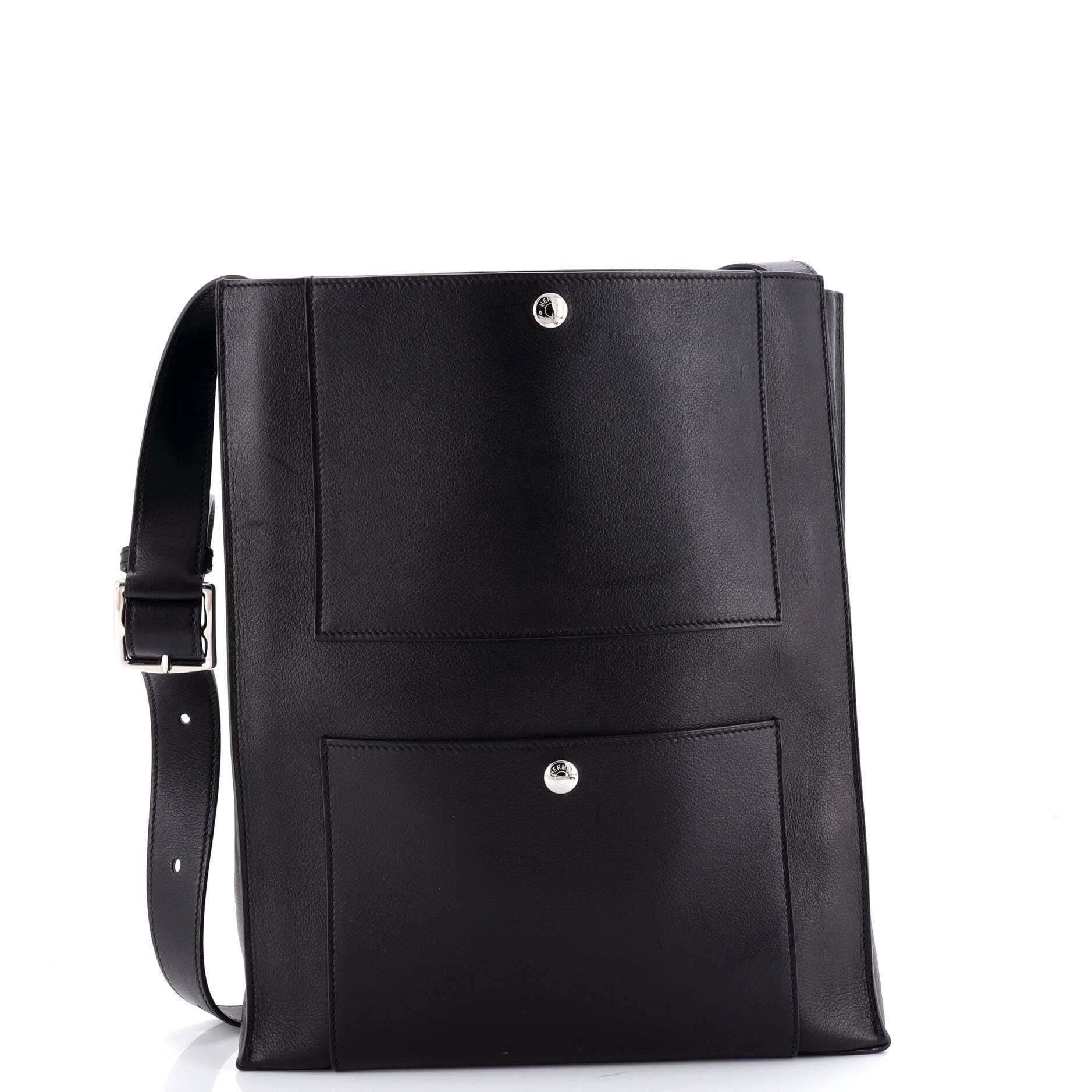 Pre-Owned Hermes Cab'H Tote Evergrain, Main, color, Noir