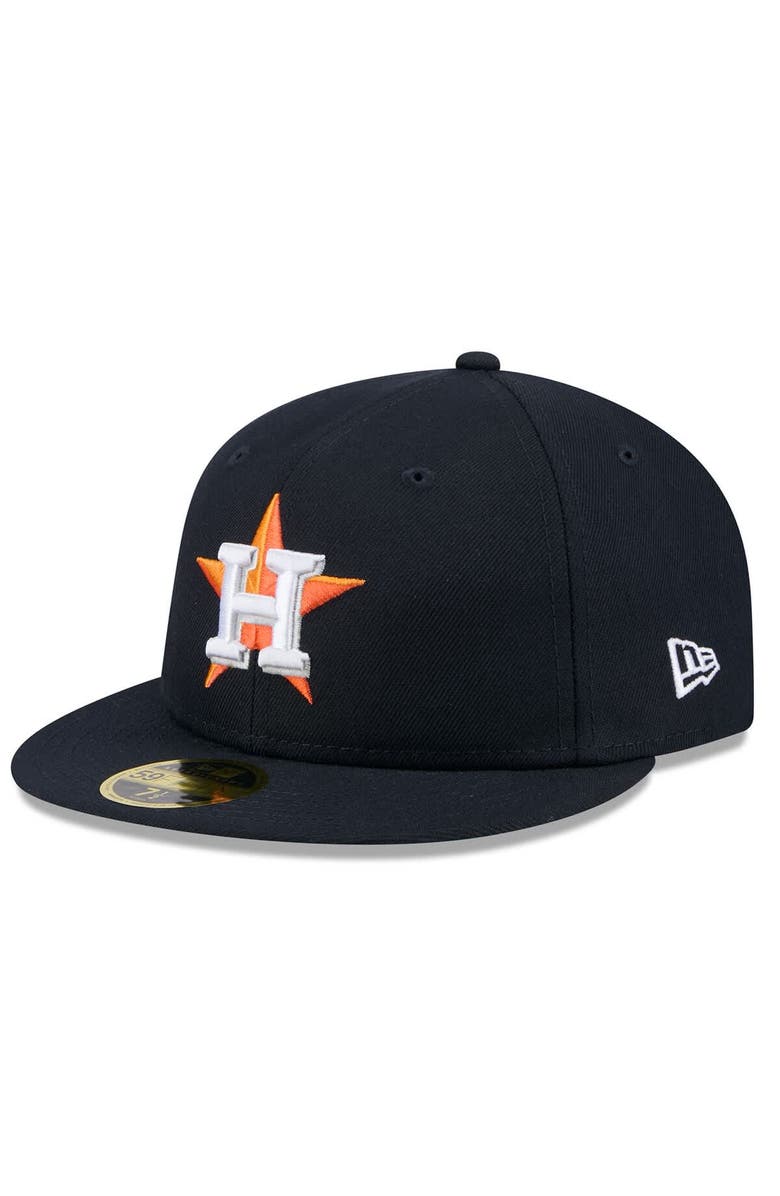 New Era Men's New Era Navy Houston Astros 2025 Jackie Robinson Day Retro Crown 59FIFTY Unstructured Fitted Hat, Alternate, color, Navy