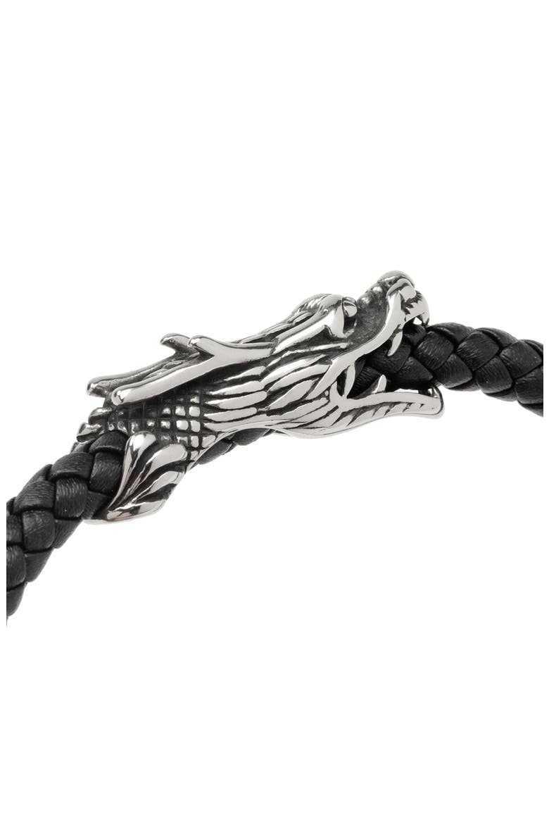 Men's Dragon Head Bracelet, Alternate, color, BLACK
