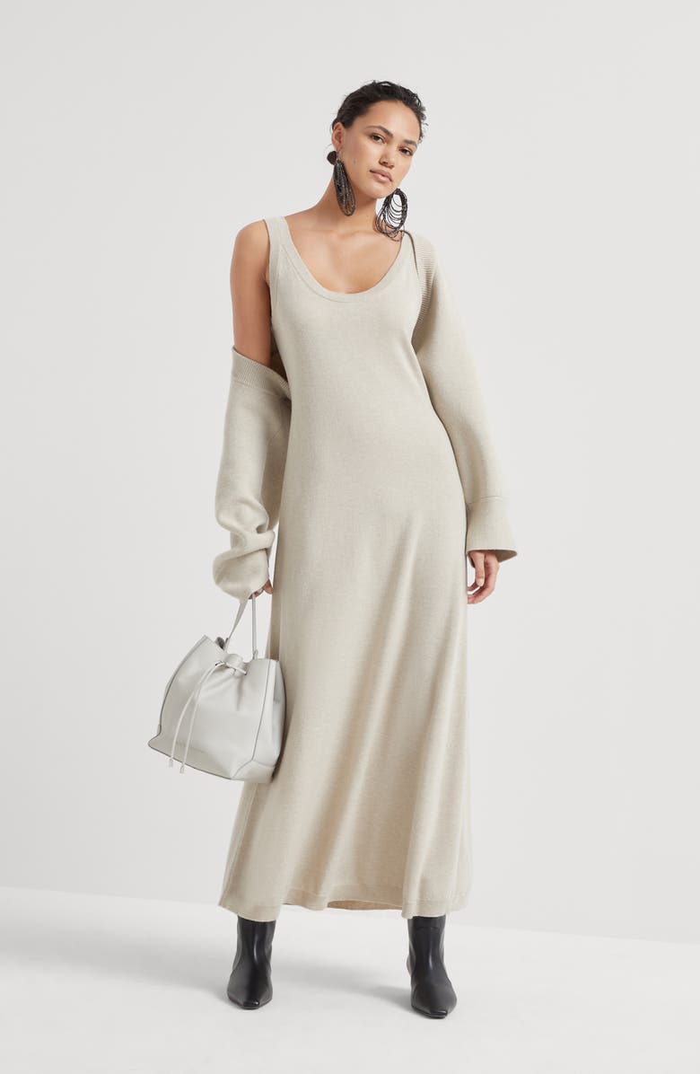 Brunello Cucinelli Cashmere knit dress, Alternate, color,