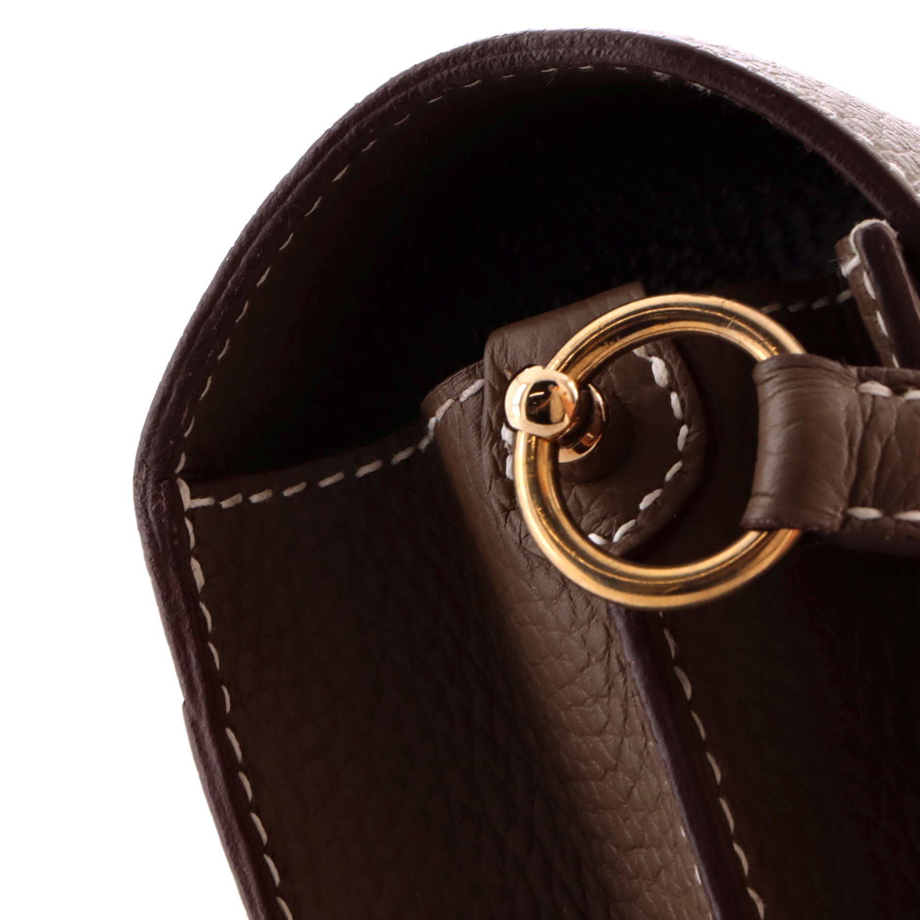 Pre-Owned Hermes Roulis Bag Clemence 23, Alternate, color, Etoupe