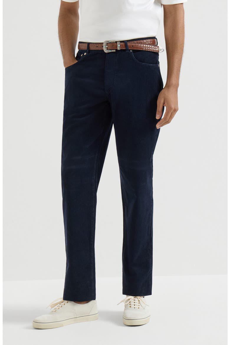 Five-pocket trousers, Main, color, Dark Denim