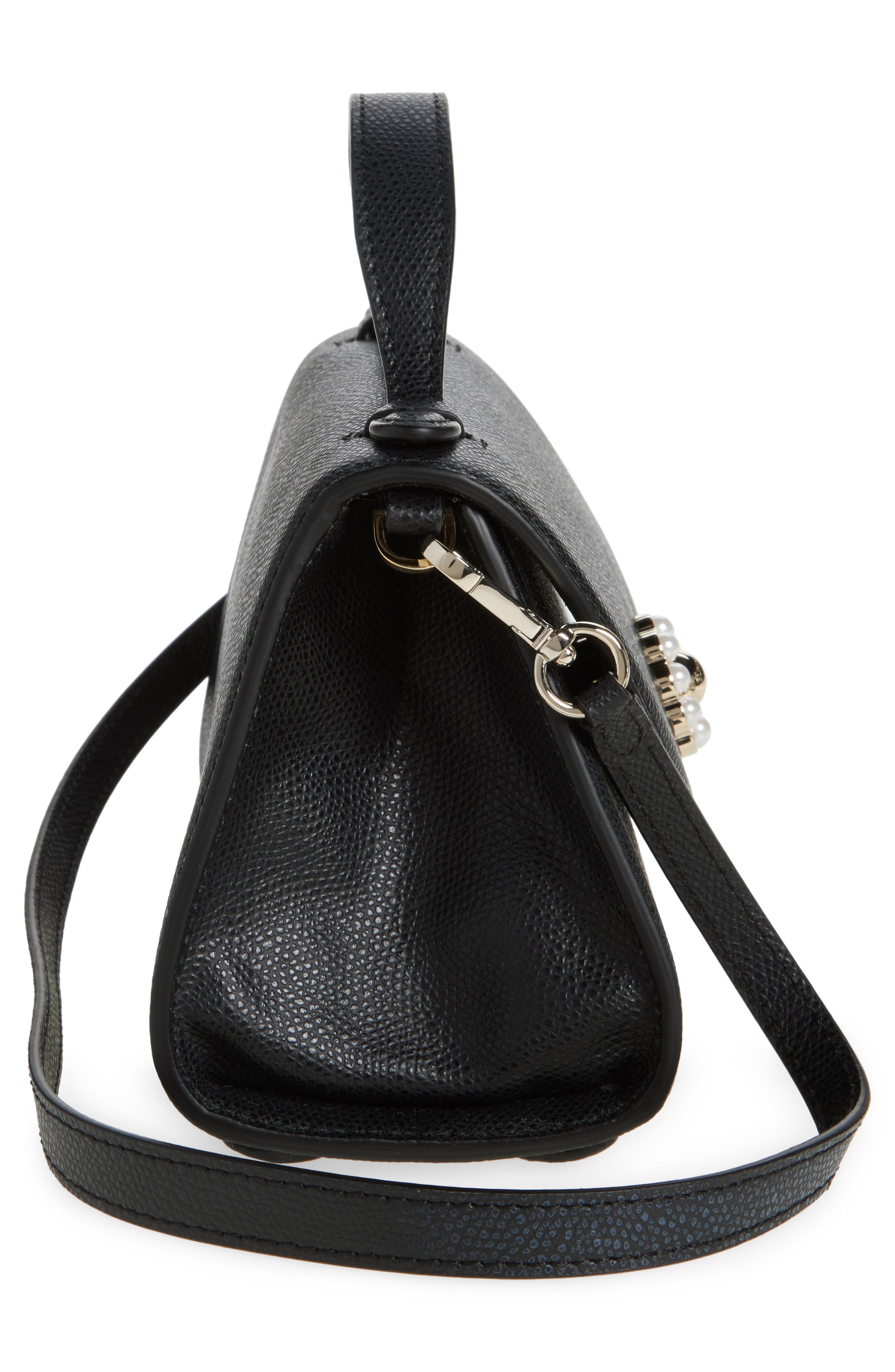 Simone Rocha Pochette Valentine Leather Top Handle Bag, Alternate, color, 