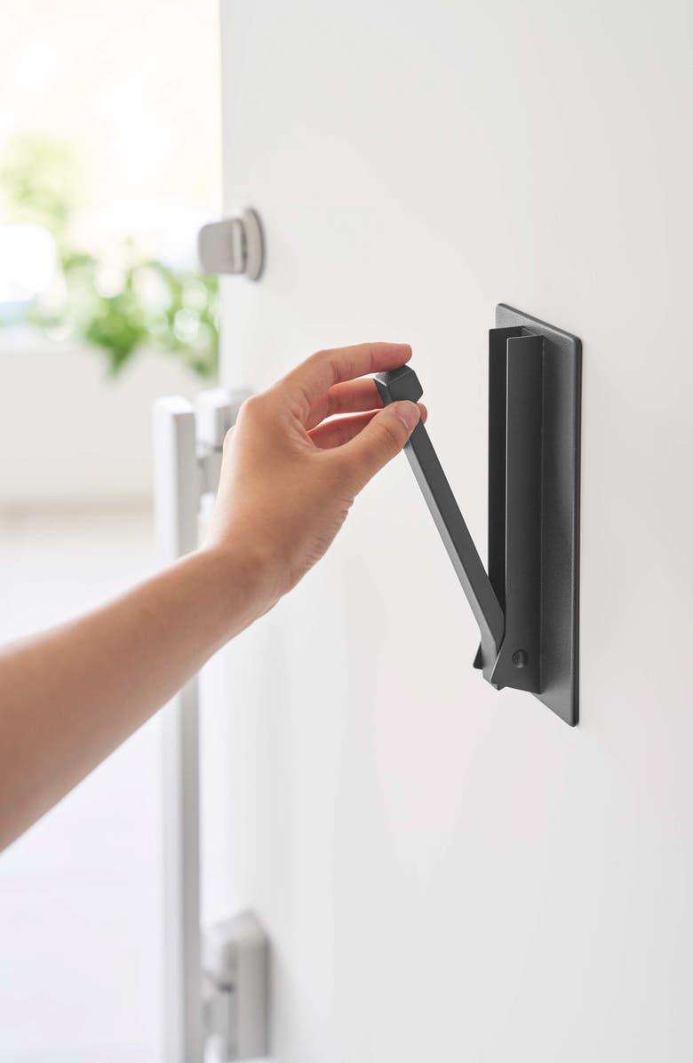 Yamazaki Magnetic Folding Hook, Alternate, color, Black