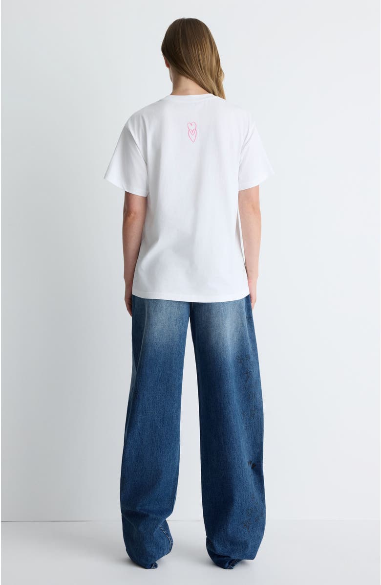 Romy Sketch Tee, Alternate, color, White Print