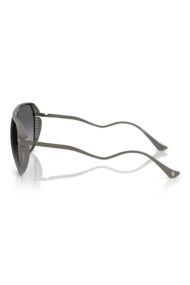 59mm Polarized Gradient Pilot Sunglasses, Alternate, color, MATTE GUNMETAL / GREY POLAR
