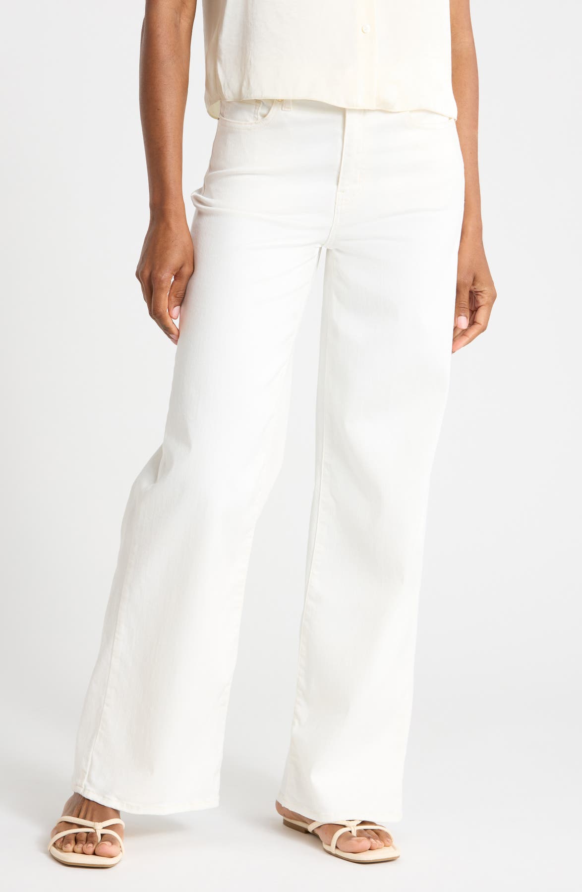 Frame The High Rise Wide Leg Jeans