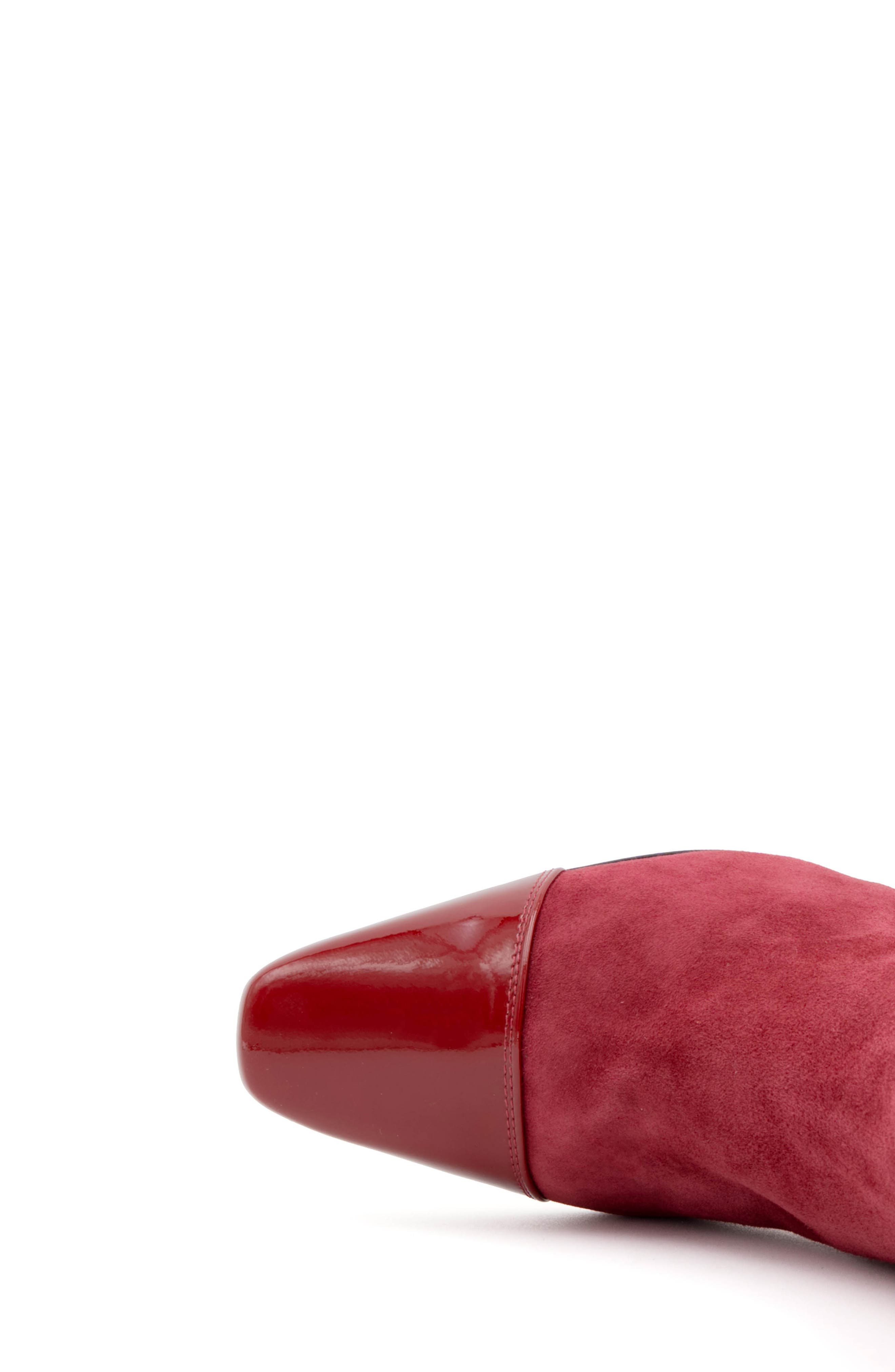 Feroce Cap Toe Bootie, Alternate, color, CERISE CASHMERE CHERRY GOLD
