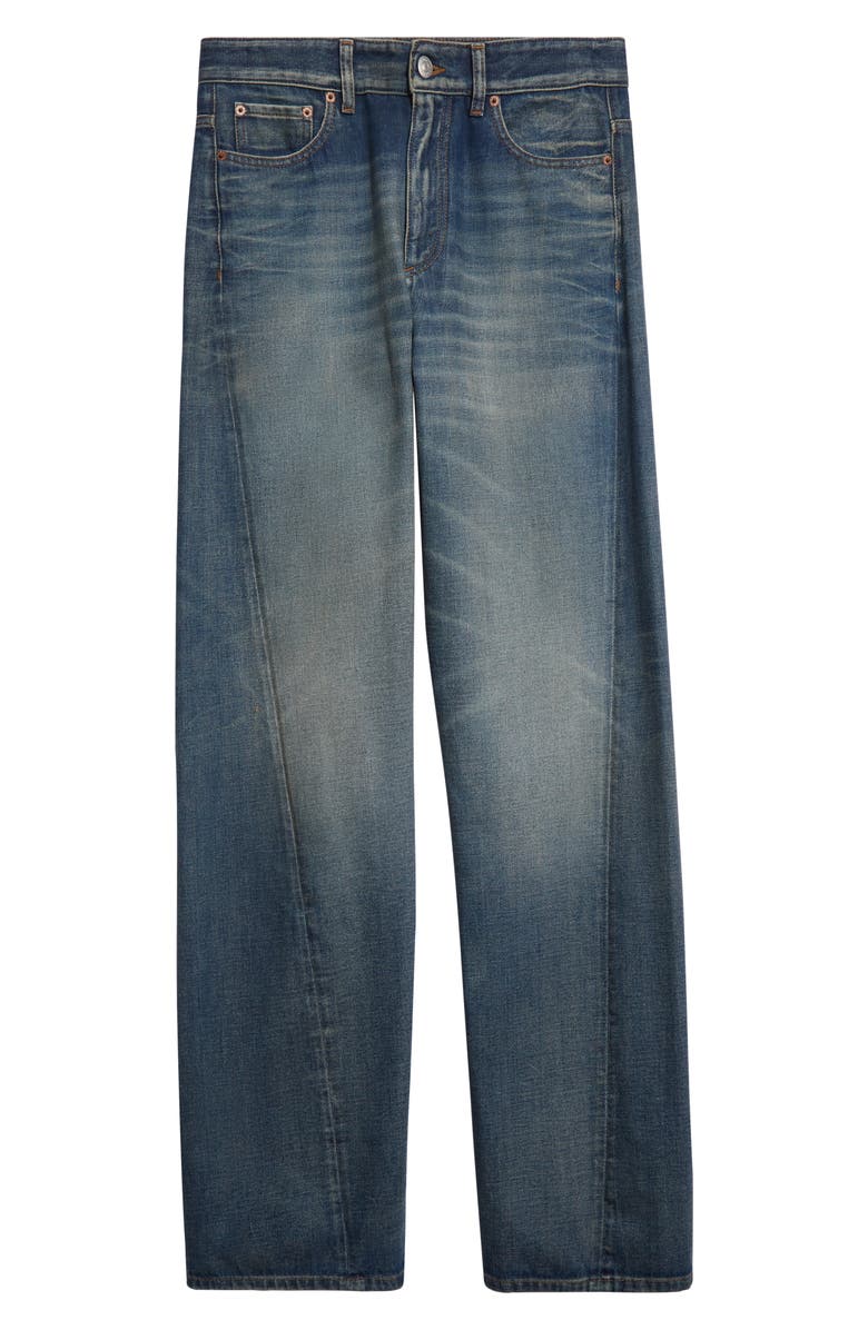 MM6 Maison Margiela Wide Leg Jeans, Alternate, color, Medium Blue