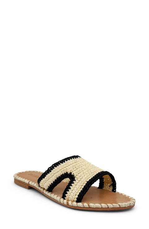 Theo Crochet Slide Sandal (Women)
