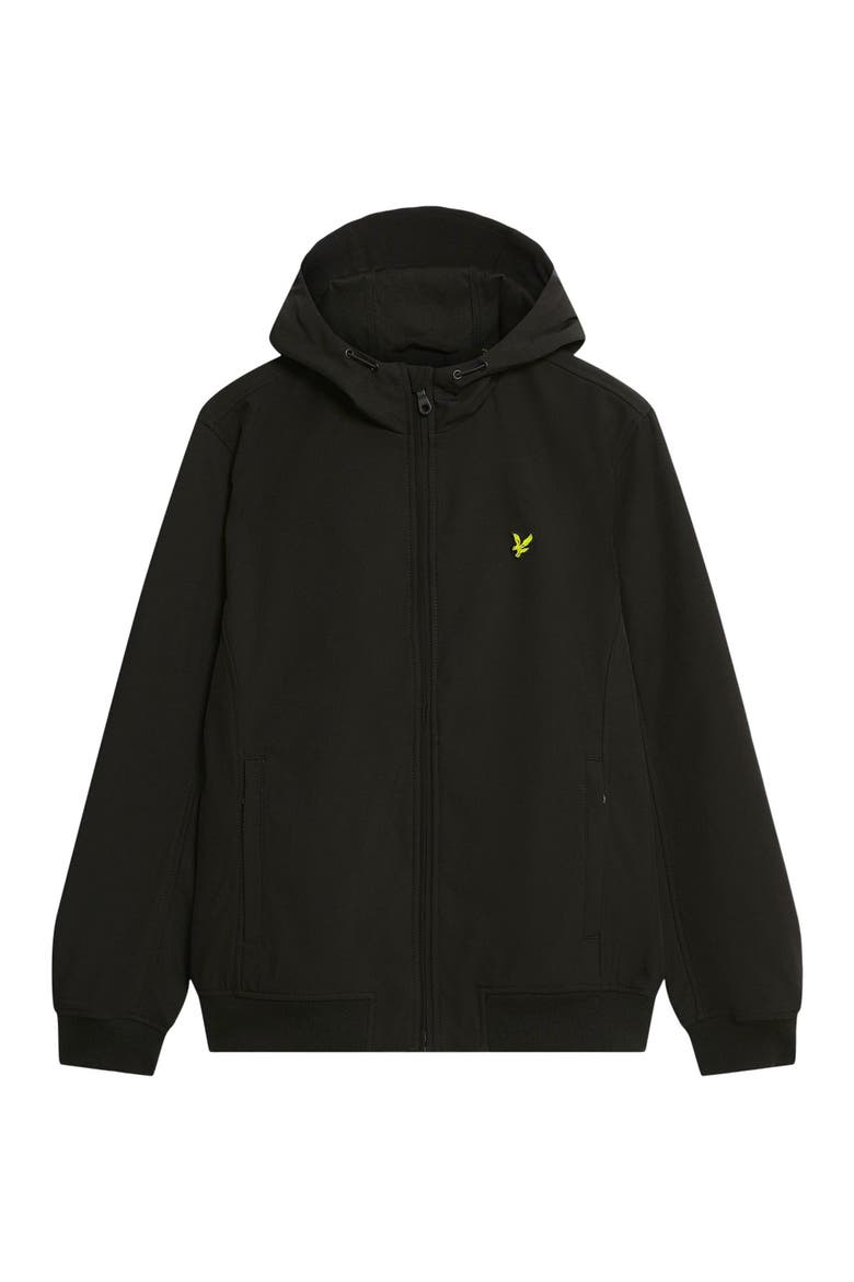 Mesh Back Long Sleeve Softshell Jacket, Alternate, color, Jet Black