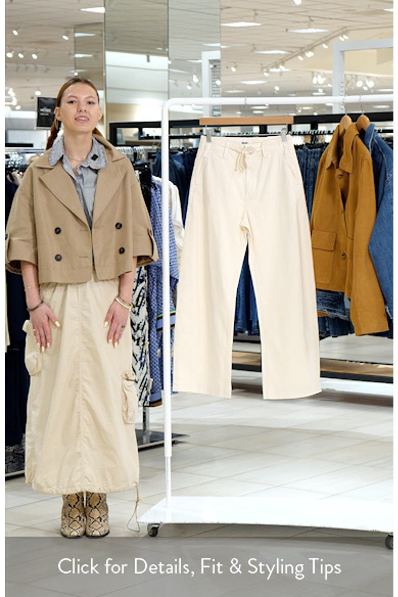 Arellia Drawstring High Waist Ankle Barrel Pants video