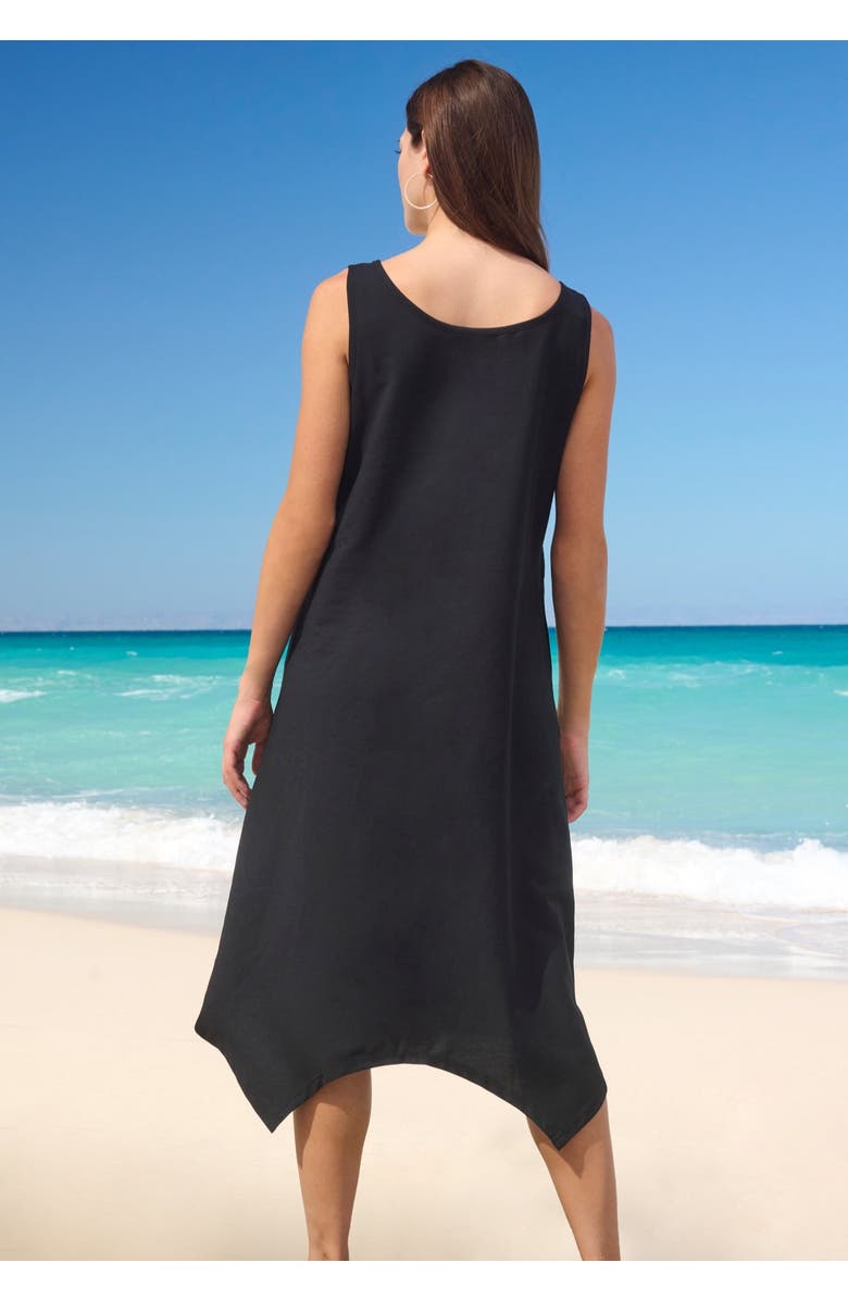 Swim 365 brrr° Cooling Sharktail Cover Up, Alternate, color, Black