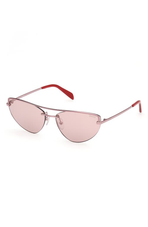 Pucci Geometric Metal & Acetate Rectangle Sunglasses In Multi