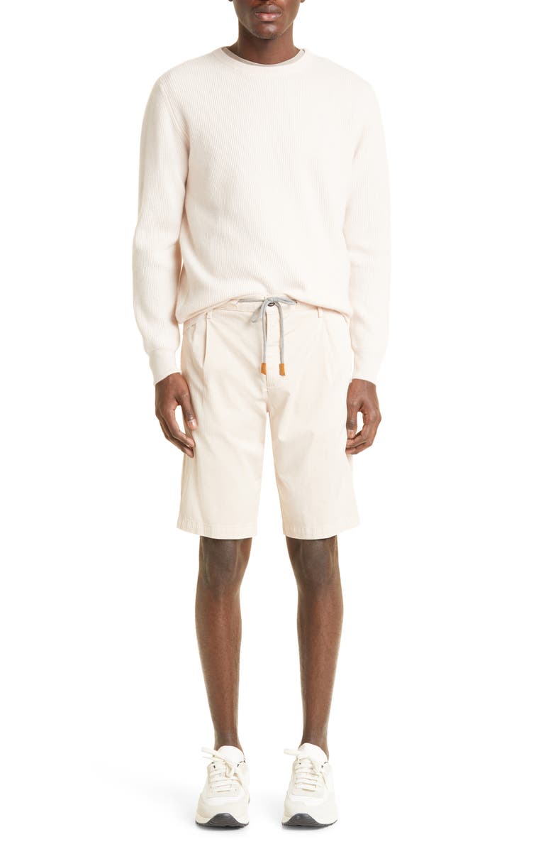 Eleventy Fine Gauge Cashmere Crewneck Sweater, Alternate, color, Pink