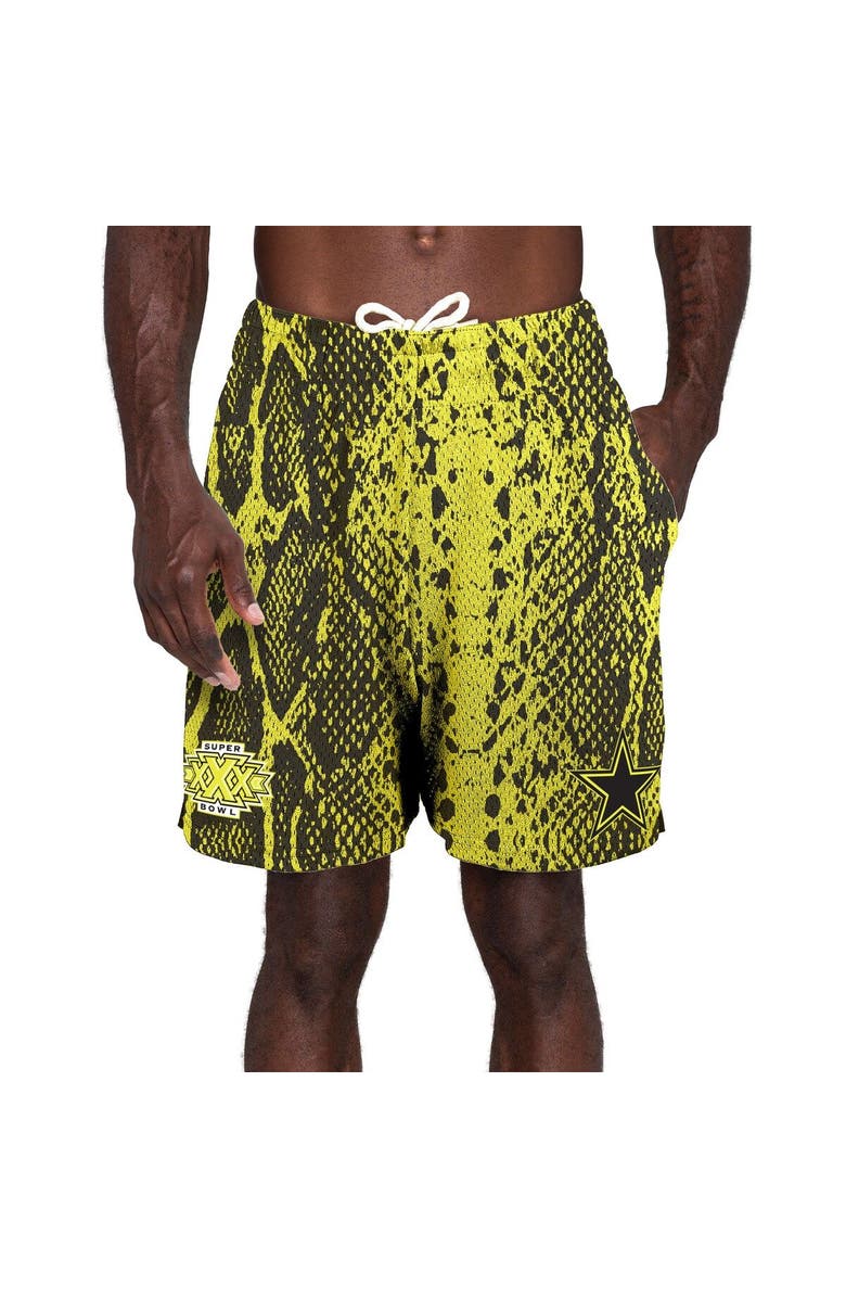 New Era Men's New Era Yellow Dallas Cowboys Super Bowl XXX Summer Pop Shorts, Main, color, Yellow