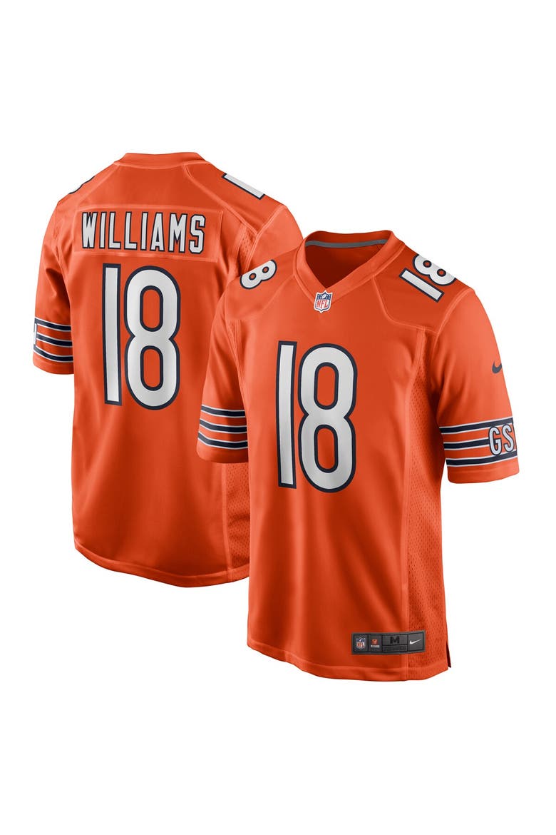 Men's Nike Caleb Williams Orange Chicago Bears Alternate 2024 NFL Draft First Round Pick Player Game Jersey, Main, color, Orange