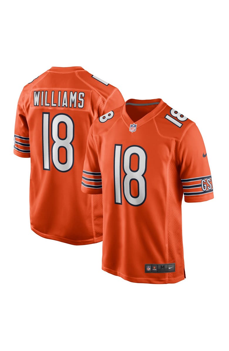 Nike Men's Nike Caleb Williams Orange Chicago Bears Alternate 2024 NFL Draft First Round Pick Player Game Jersey, Main, color, Orange