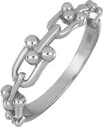 Bony Levy 14K Gold Stirrup Link Trend Ring