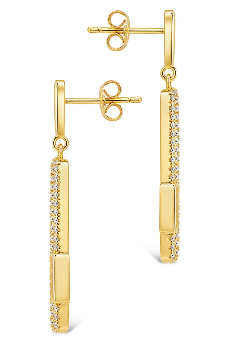 Lock Drop Earrings, Alternate, color, GOLD