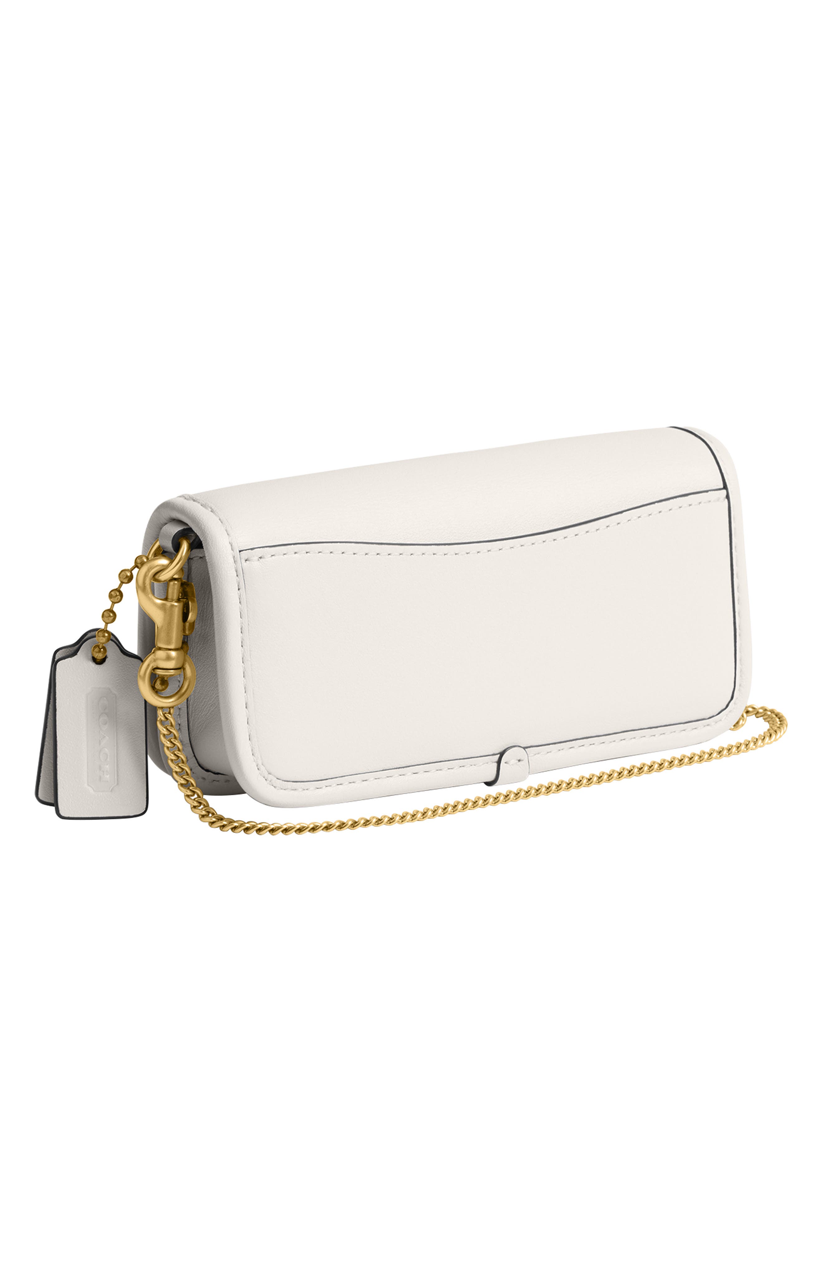 Dinky 14 Leather Crossbody Bag, Alternate, color, CHALK
