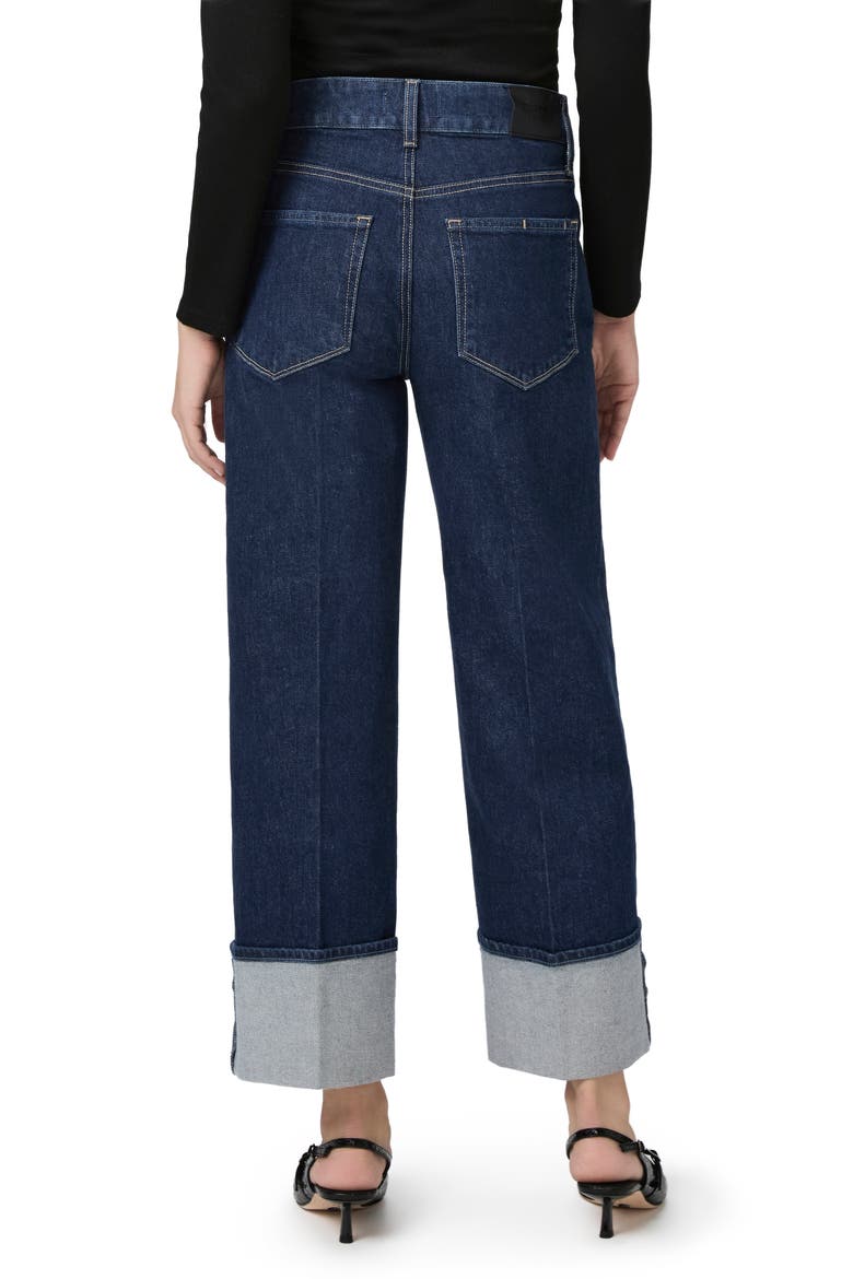 Sasha Cuffed High Waist Ankle Wide Leg Jeans, Alternate, color, CASA