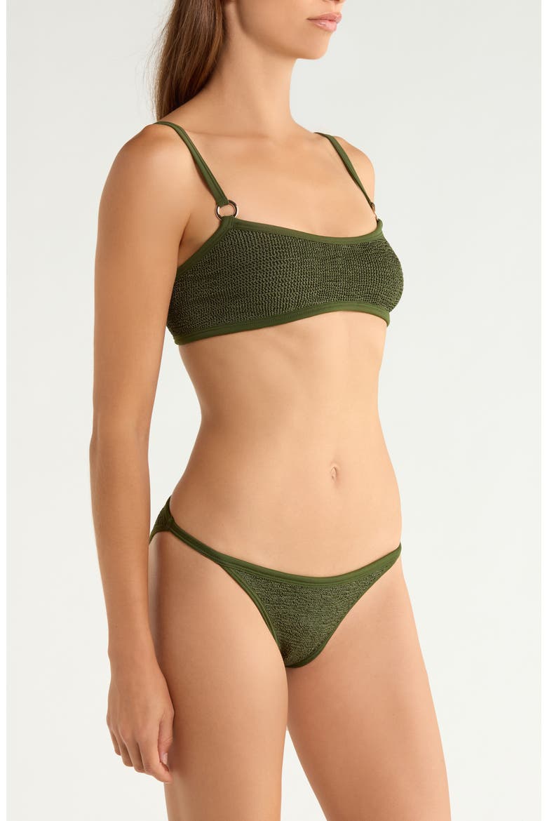Iris Bikini Top & Bottoms Set, Alternate, color, METALLIC KHAKI