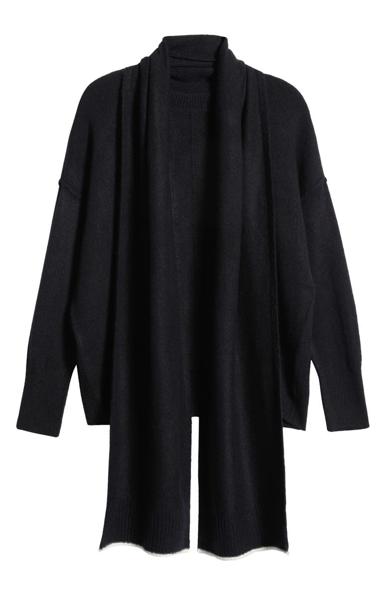 Halogen<sup>®</sup> Crewneck Sweater with Scarf, Alternate, color, 