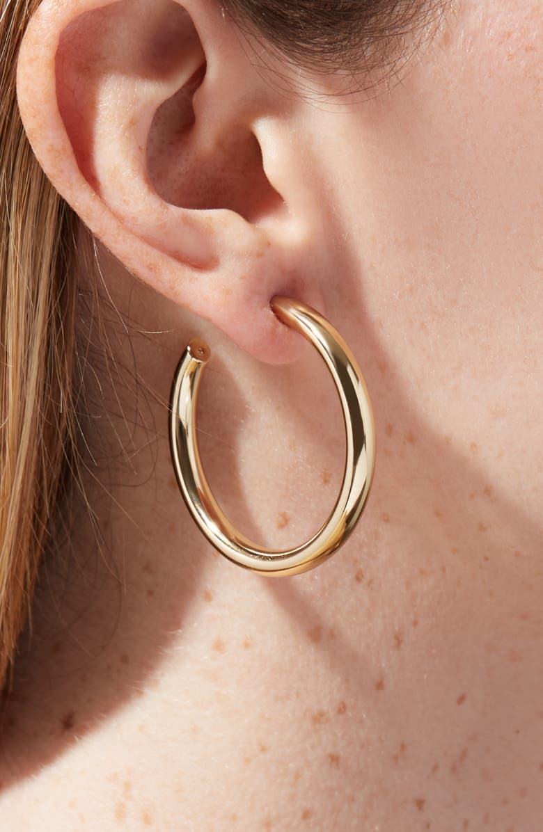 Ana Luisa Hoop Earrings - Tia Medium, Alternate, color, Gold
