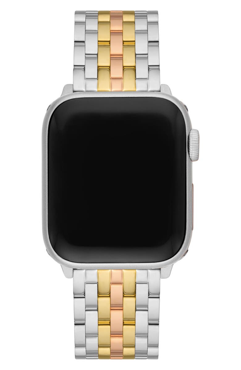 MICHELE Stainless Steel 20mm Apple Watch<sup>®</sup> Bracelet Watchband, Alternate, color, Tri-Tone