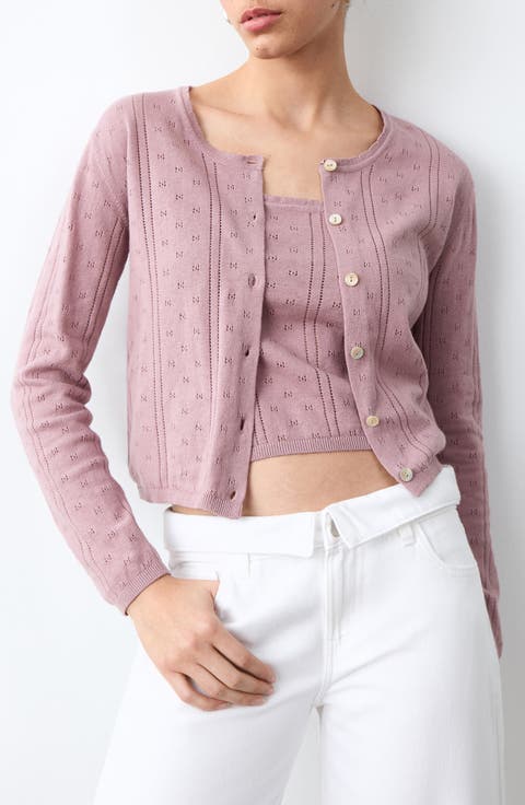 Pointelle Cardigan