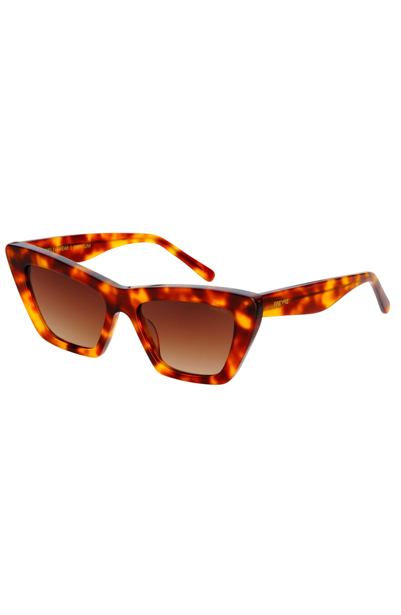 FREYRS Eyewear Siena Cat Eye Sunglasses, Alternate, color, Brown Tortoise