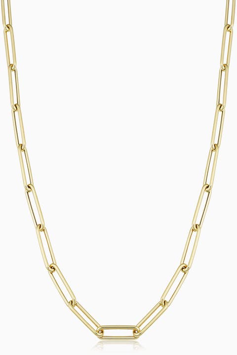 14K Gold Bond Street Necklace Necklace
