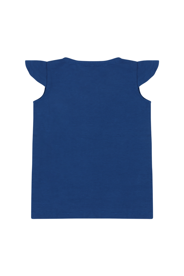 Girls Burda Tunic & Short Set, Alternate, color, Sodalite Blue/Jacquard Stripe