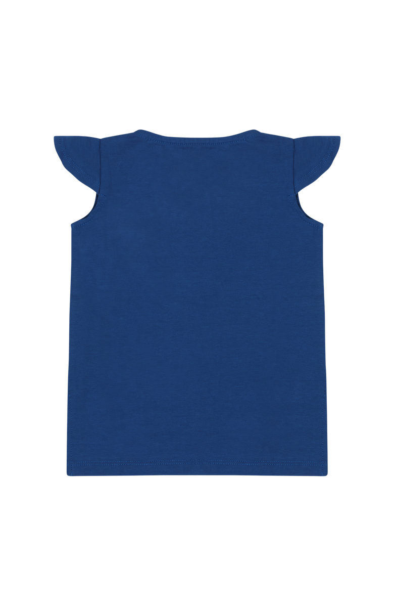 Mixed Up Clothing Girls Burda Tunic & Short Set, Alternate, color, Sodalite Blue/Jacquard Stripe