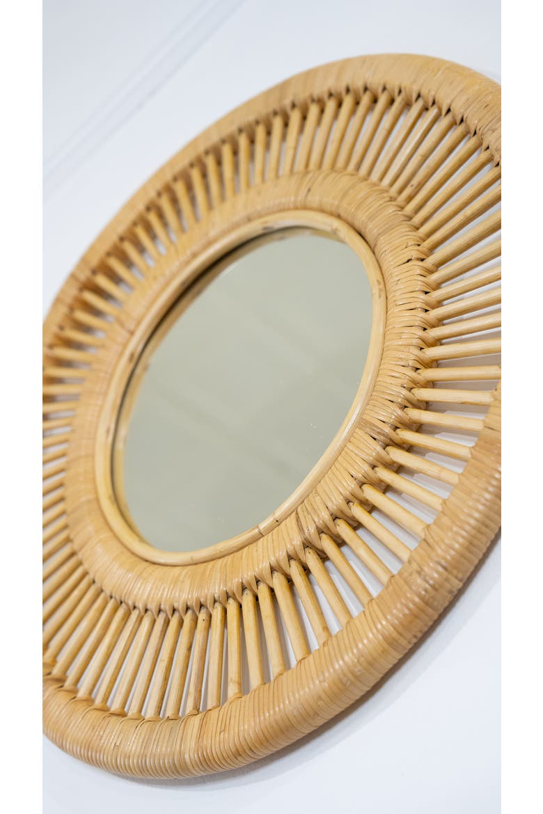 Round Mirror, Alternate, color, Natural