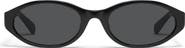 QUAY Aura Points 55mm Oval Sunglasses
