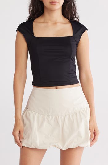 Double Lined Square Neck T-Shirt