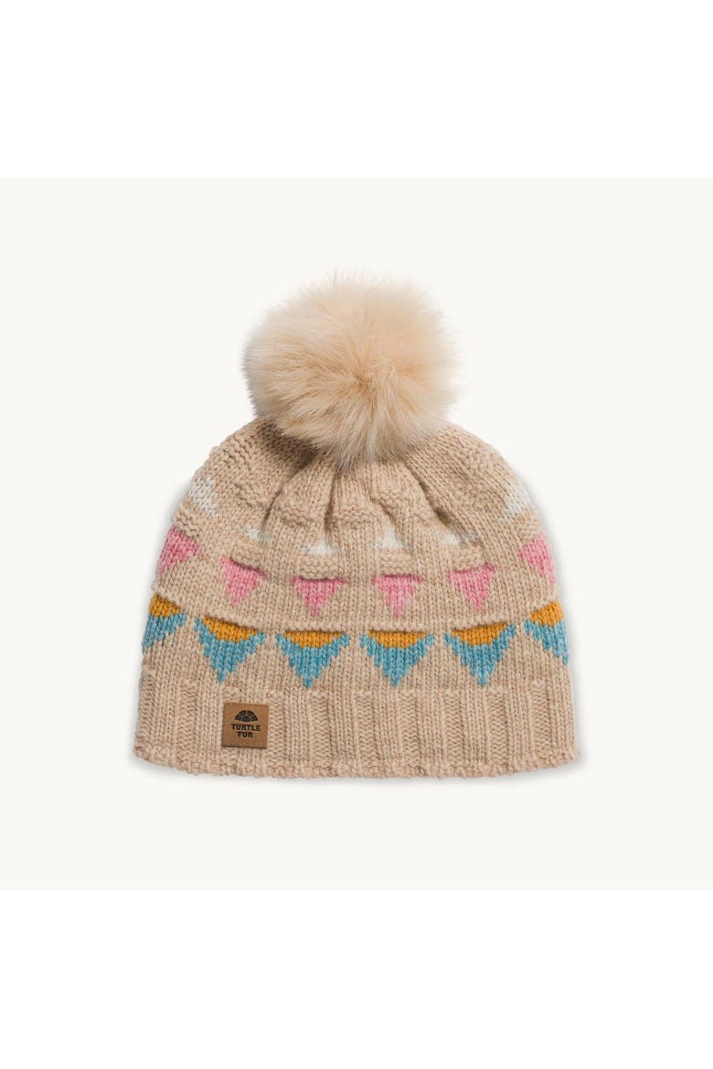 Moonglade Pom Beanie, Main, color, Oat