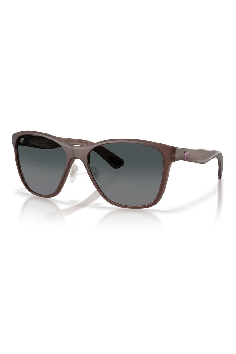 Luna Nueva 57mm Polarized Butterfly Sunglasses, Alternate, color, STORMY SUNSET / GRAY 580G